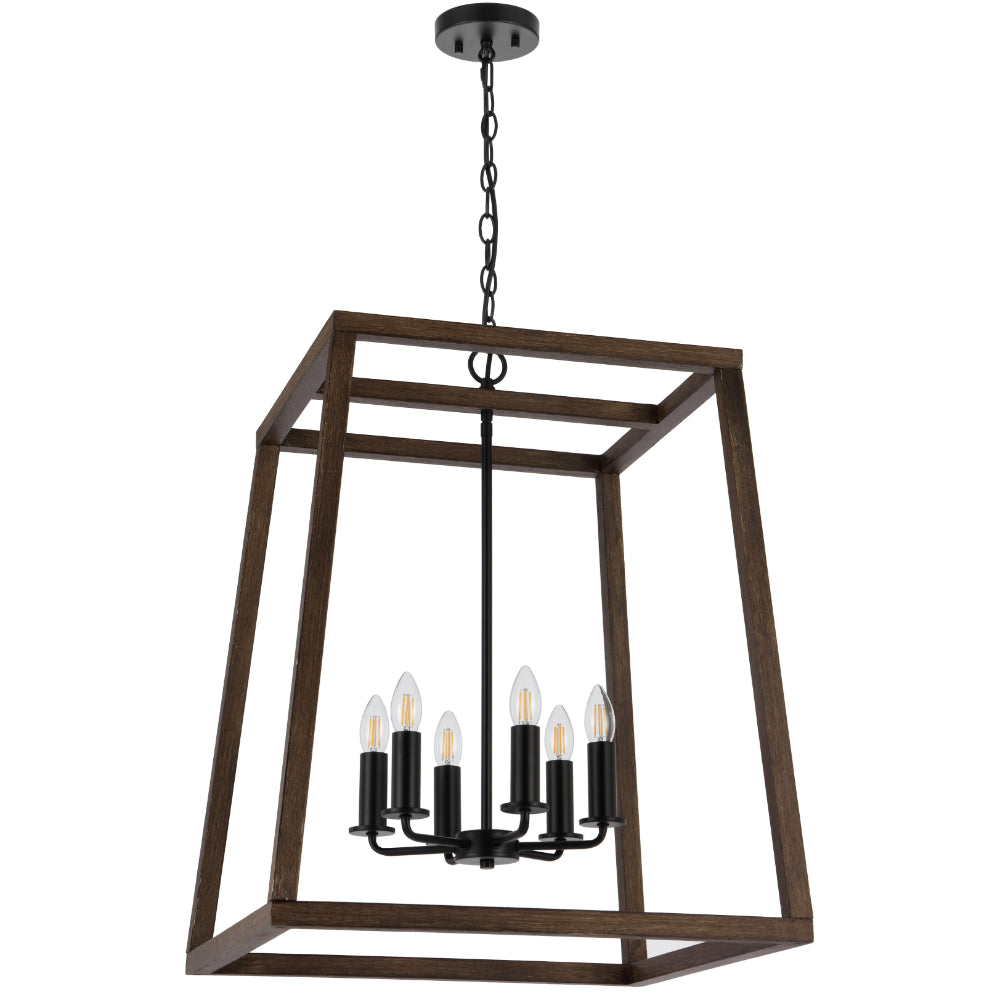 Dalton 6 Light Pendant Black - DALTON PE6-BK