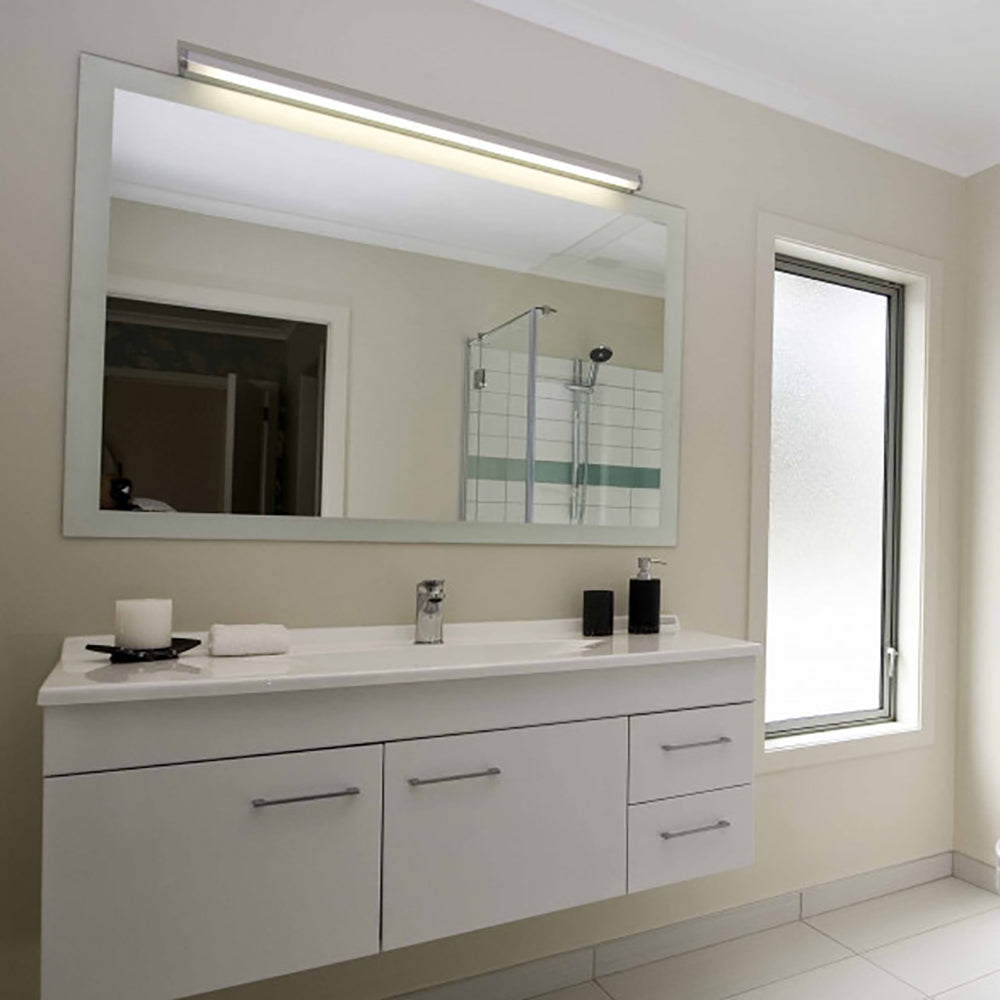 Talia Bathroom Vanity Light 21W Satin Chrome / Grey Aluminum 4000K - DFT-21