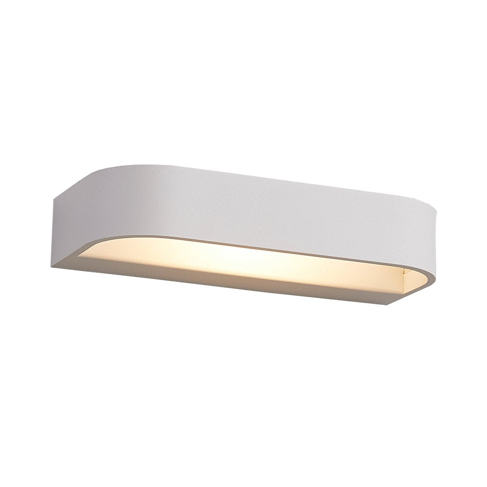 Dhaka Up & Down Wall Light White Aluminium 3CCT - DHAKA