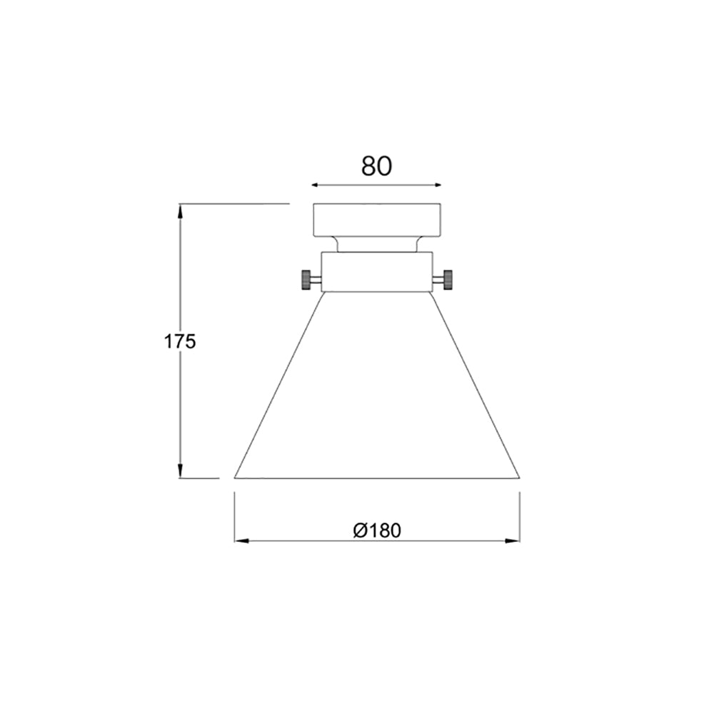 Buy DIY Batten Fix Lights Australia DIYBAT DIY Black Batten Fitting With Clear Small Cone Shape Glass - DIYBAT05