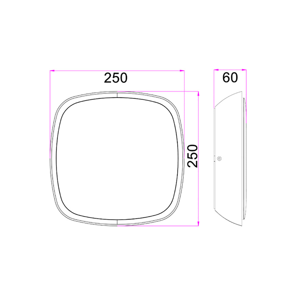 Buy LED Bunker Lights Australia Doccia Exterior LED Wall / Ceiling Light White IP65 - DOCCIA2