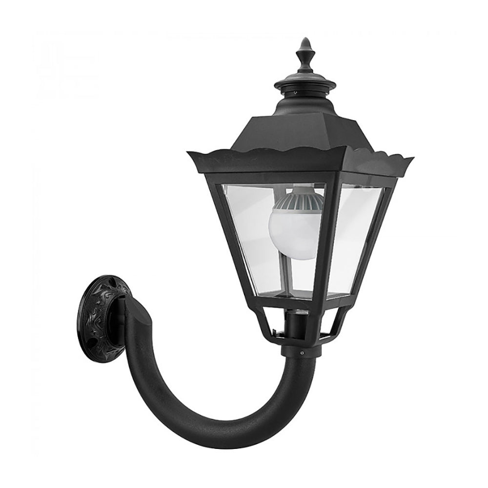 Derex Outdoor Wall Lantern Black Resin - DUW5028-BL