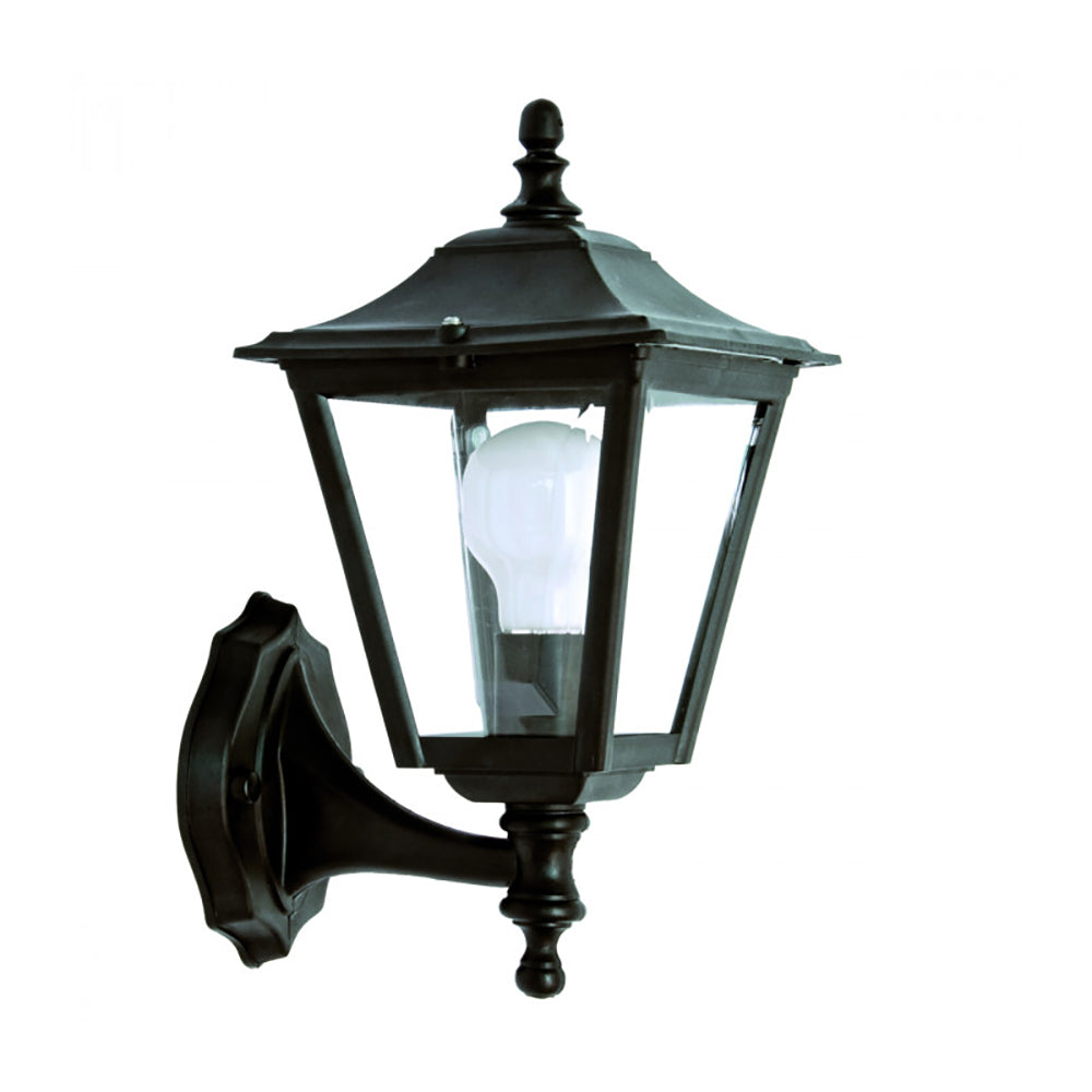 Sandwell Outdoor Wall Lantern Black Resin - DUW7010-BL