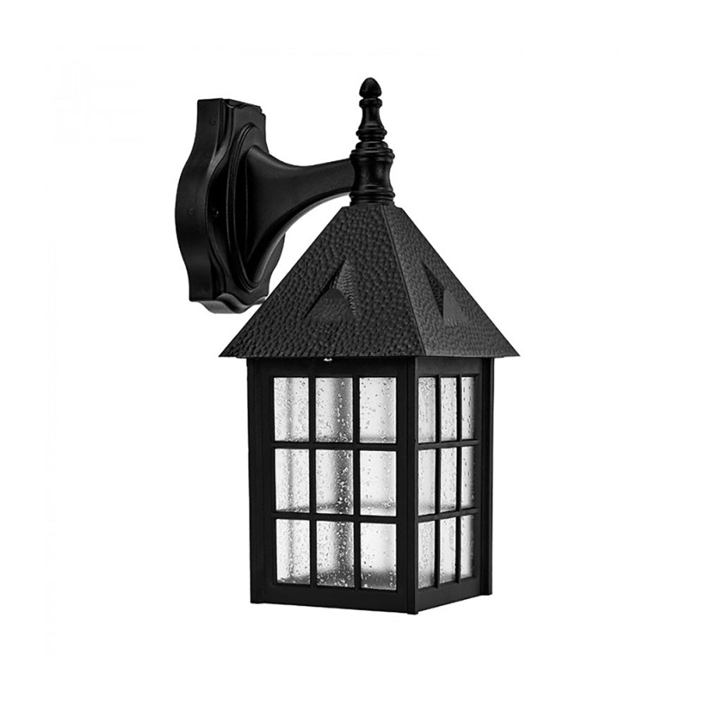 Otto Outdoor Wall Lantern Black Resin - DUW7016-BL