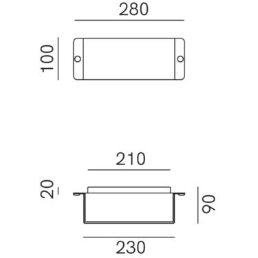Decori Outdoor 280mm Wall Light Antique Copper & Antique Iron - IL.252.03.RF