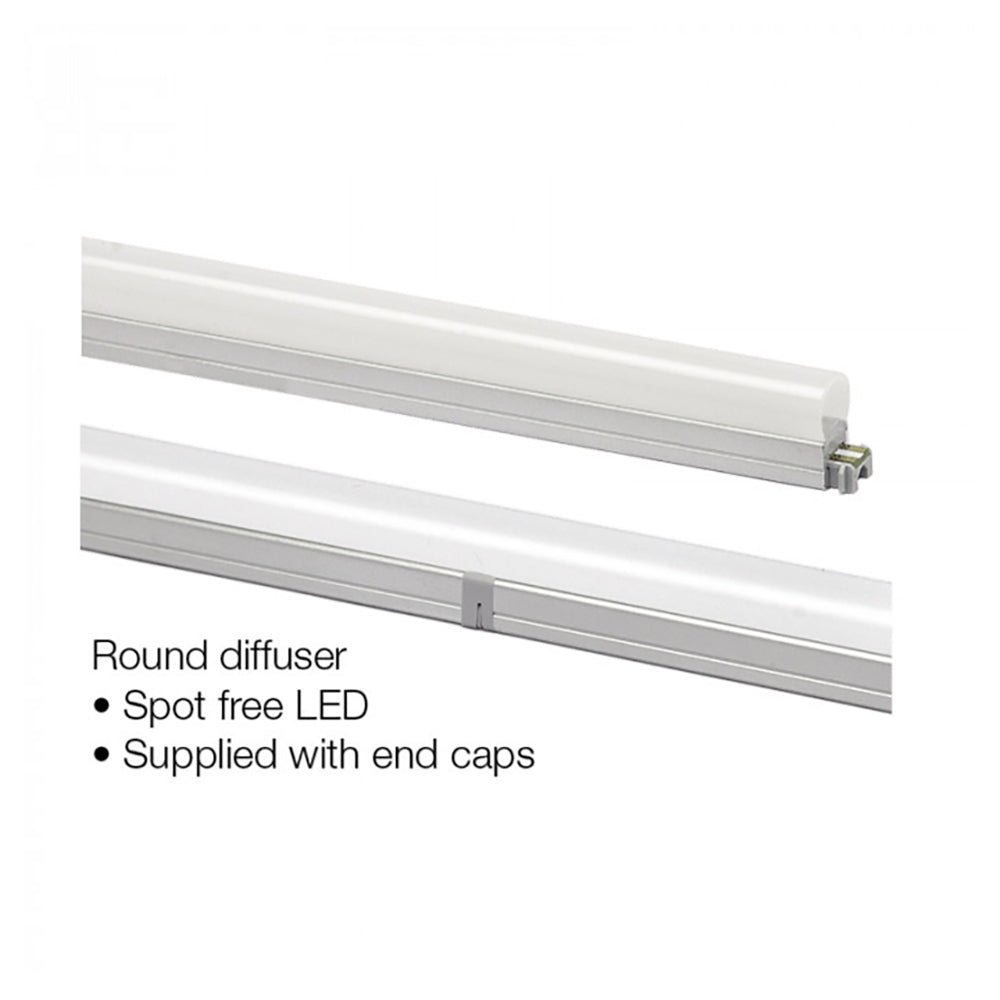 Buy Strip Light Profiles Australia Round Strip Light Profile L140mm - DUAL3-DIF