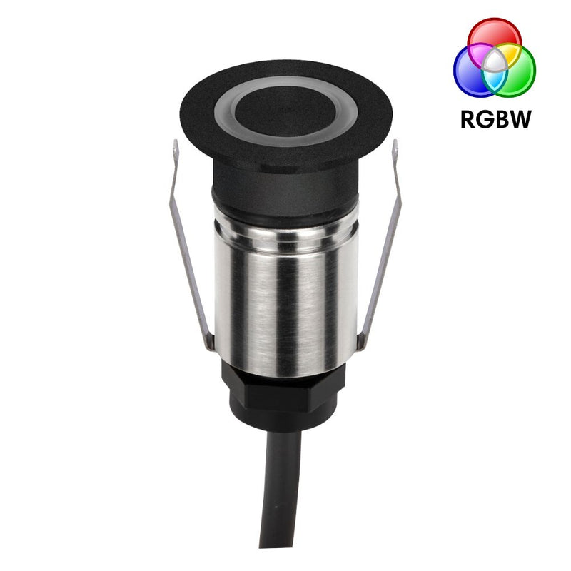 EMIT-25 LED Micro Ring Inground Light 24V 1W RGBW  Black - 10048