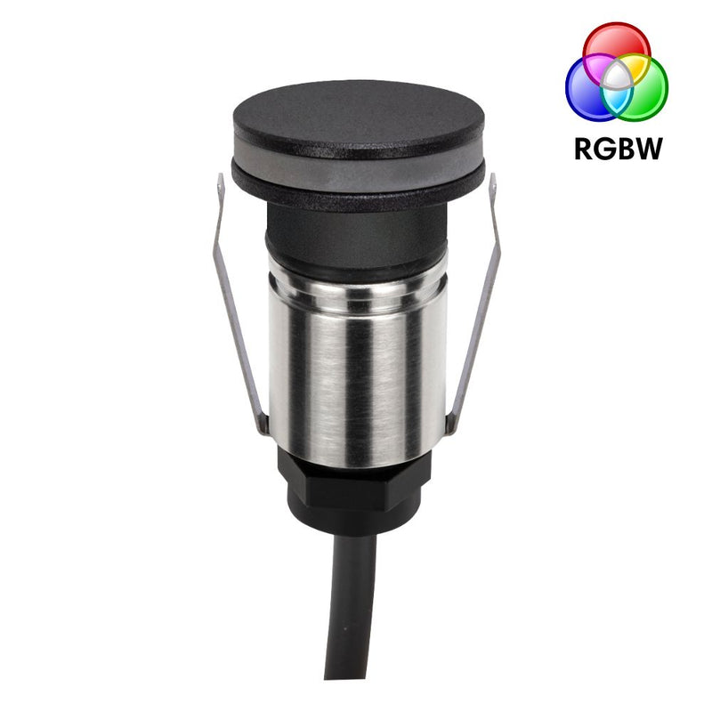 EMIT-25 LED Micro Halo Inground Light 24V 1W RGBW Black - 10047