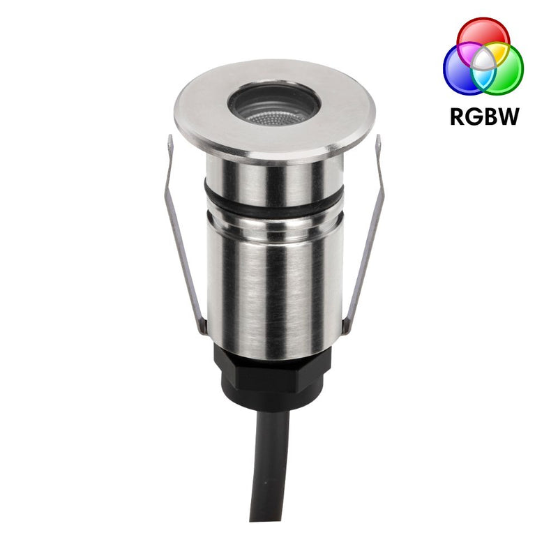 EMIT-25 LED Micro Round Inground Light 24V 1W RGBW Stainless Steel - 10050