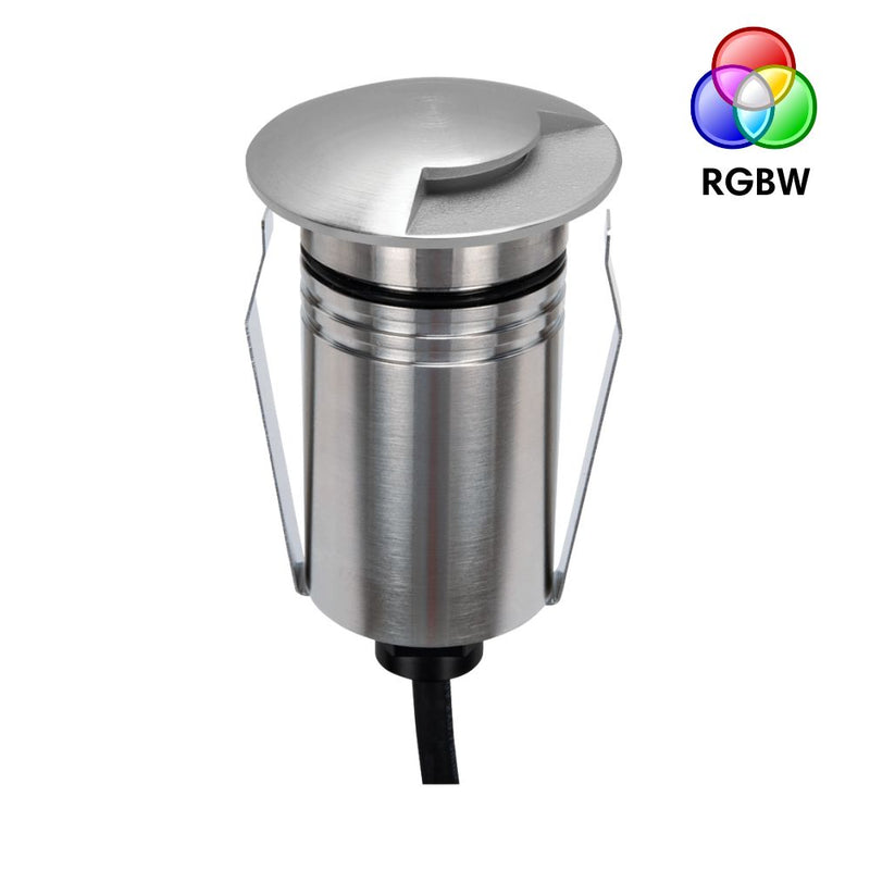 EMIT-55 LED 1-Way Mini Inground Light 24V 2.5W RGBW Stainless Steel - 10140
