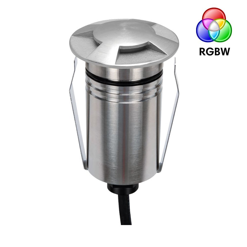 EMIT-55 LED 4-Way Mini Inground Light 24V 2.5W RGBW Stainless Steel - 10143