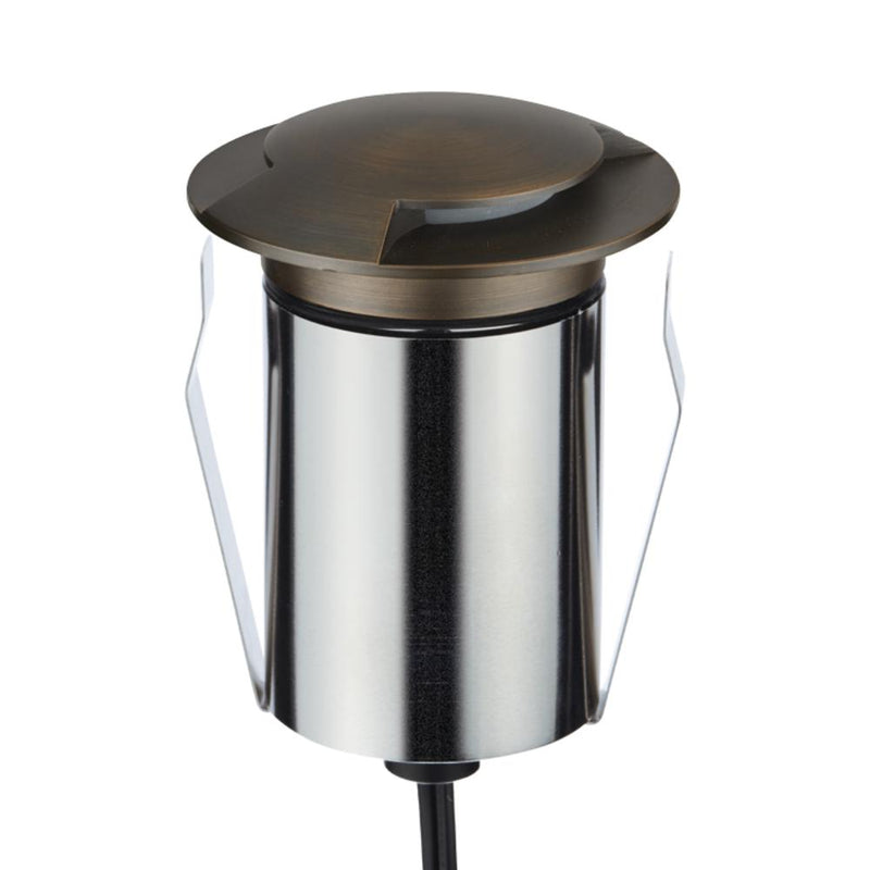 EMIT-85 LED 2-Way Inground Light 24V 6W RGBW Antique Brass - 10249