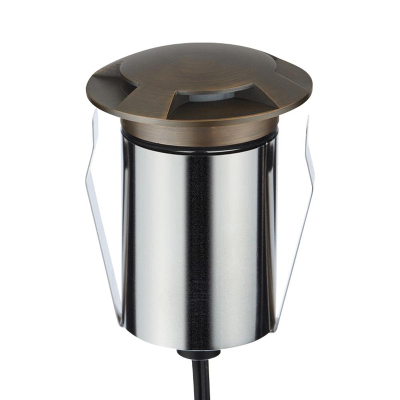 EMIT-85 LED 3-Way Inground Light 24V 6W RGBW Antique Brass - 10250