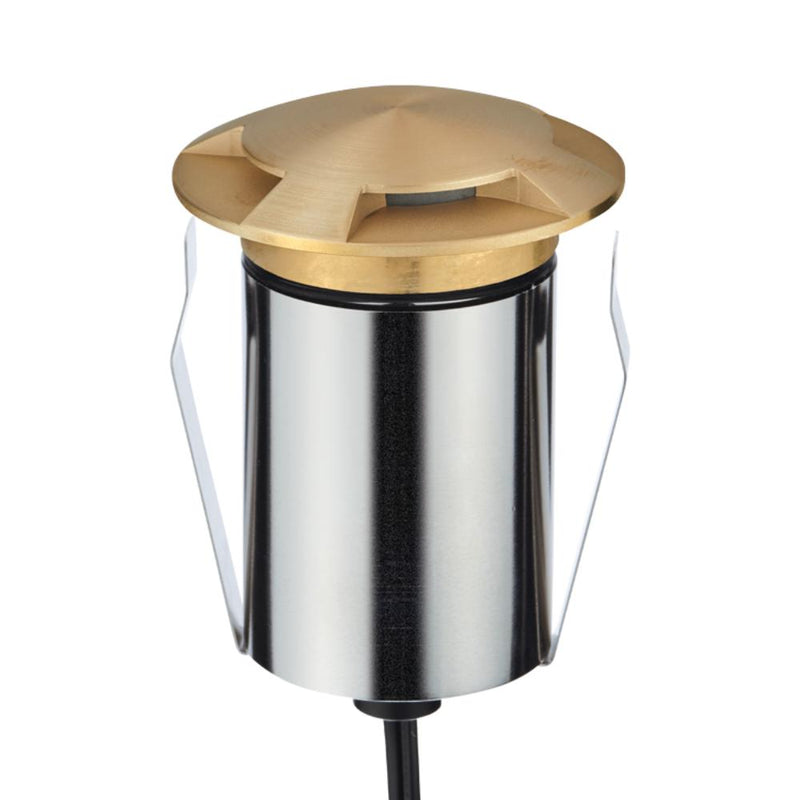 EMIT-85 LED 3-Way Inground Light 24V 6W RGBW Brushed Brass - 10240