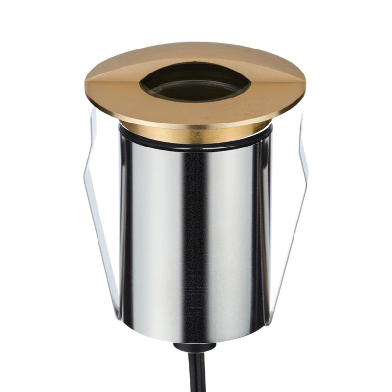 EMIT-85 LED Eyelid Inground Light 24V 6W RGBW Brushed Brass - 10237