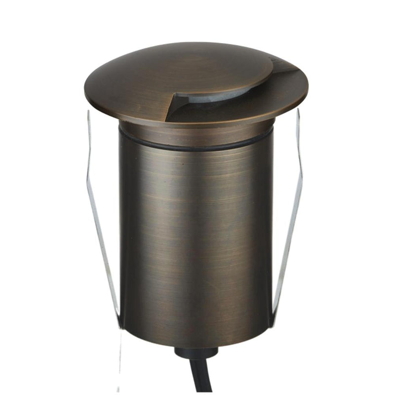 EMIT-85 LED 1-Way Inground Light 12/24V 4W/6W Tri Colour Antique Brass - 10208