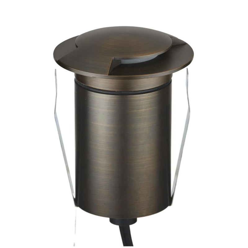 EMIT-85 LED 2-Way Inground Light 12/24V 4W/6W Tri Colour Antique Brass - 10209