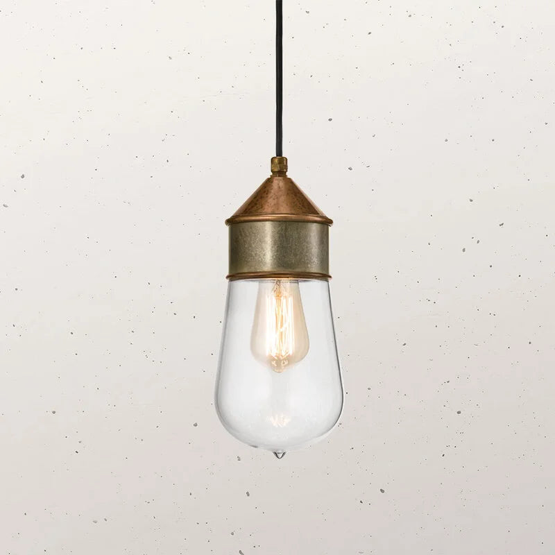 Drop Outdoor Pendant Light Clear & Pre Aged - IL.270.03.ORT