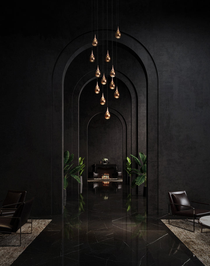 PaoPao LED Pendant Light 5W 2700K Chrome & Black - SE S/PAOPAO/P1/CHROME/BLACK