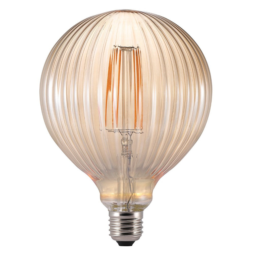 Buy LED Filament Globes Australia Avra G125 LED Filament Globe ES 240V 2W Amber Glass 2200K - 1421070