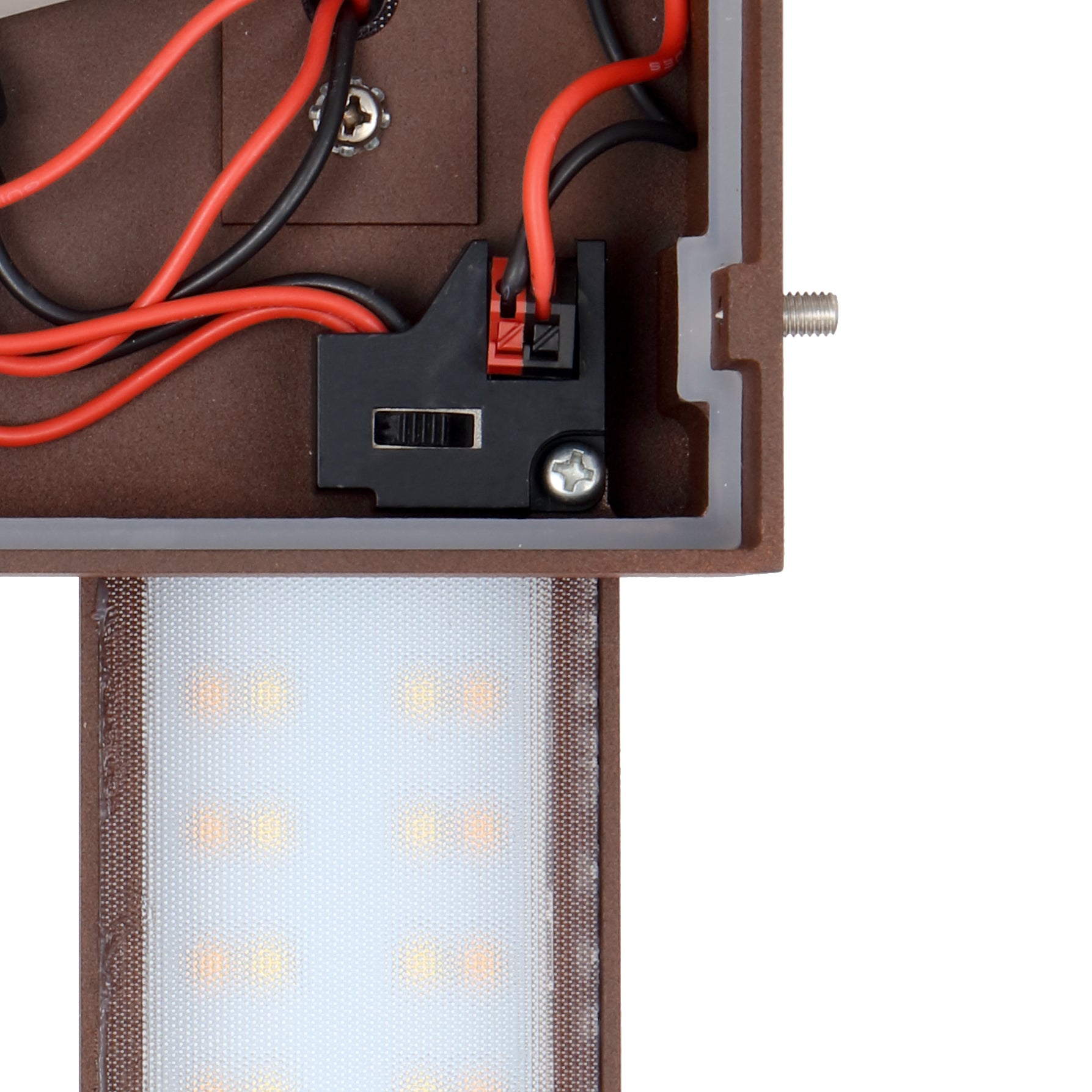 Ebize 2 Light LED Wall Light 40W Tri Colour Rusty - EBIZA EX2-RST