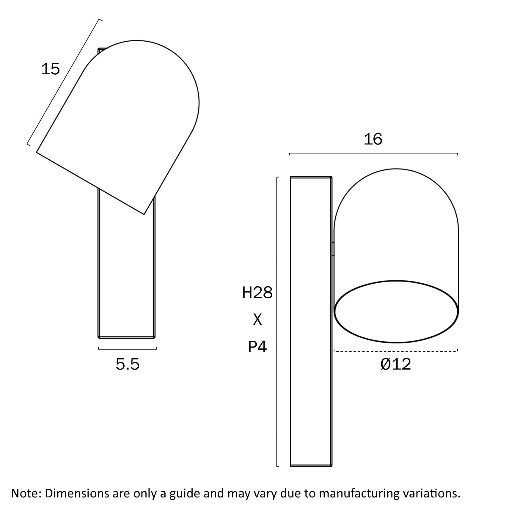 Echo Touch Wall Bracket Black - ECHO WB-BK