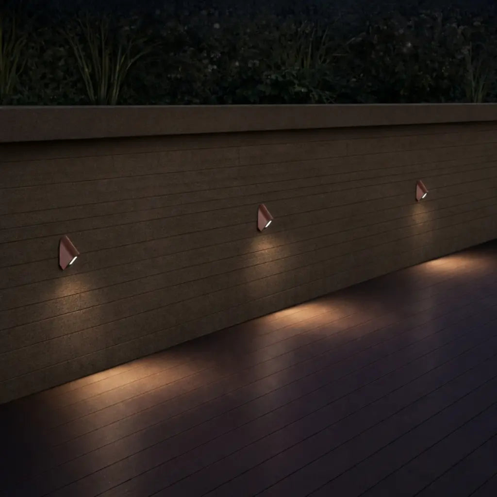Elgin LED Exterior Step Wall Light 24V 3W Corten - ELGIN ST-RST324