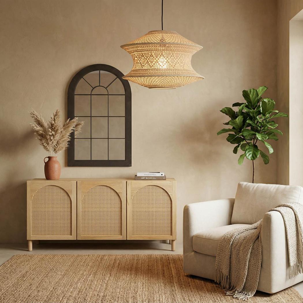 Summersby Medium Pendant Light Ivory - ELOMB844M