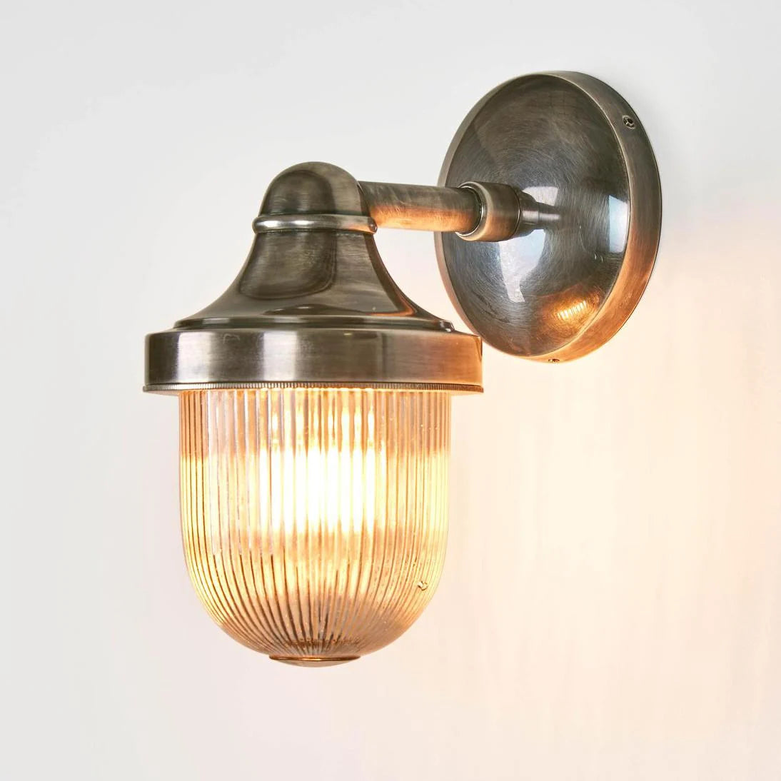 Jade Outdoor Wall Light Silver & Clear - ELPIM31070AS