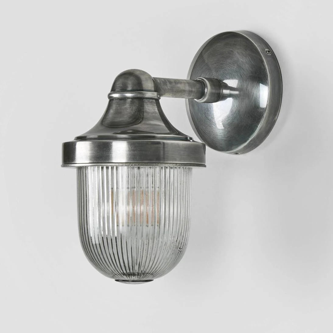 Jade Outdoor Wall Light Silver & Clear - ELPIM31070AS