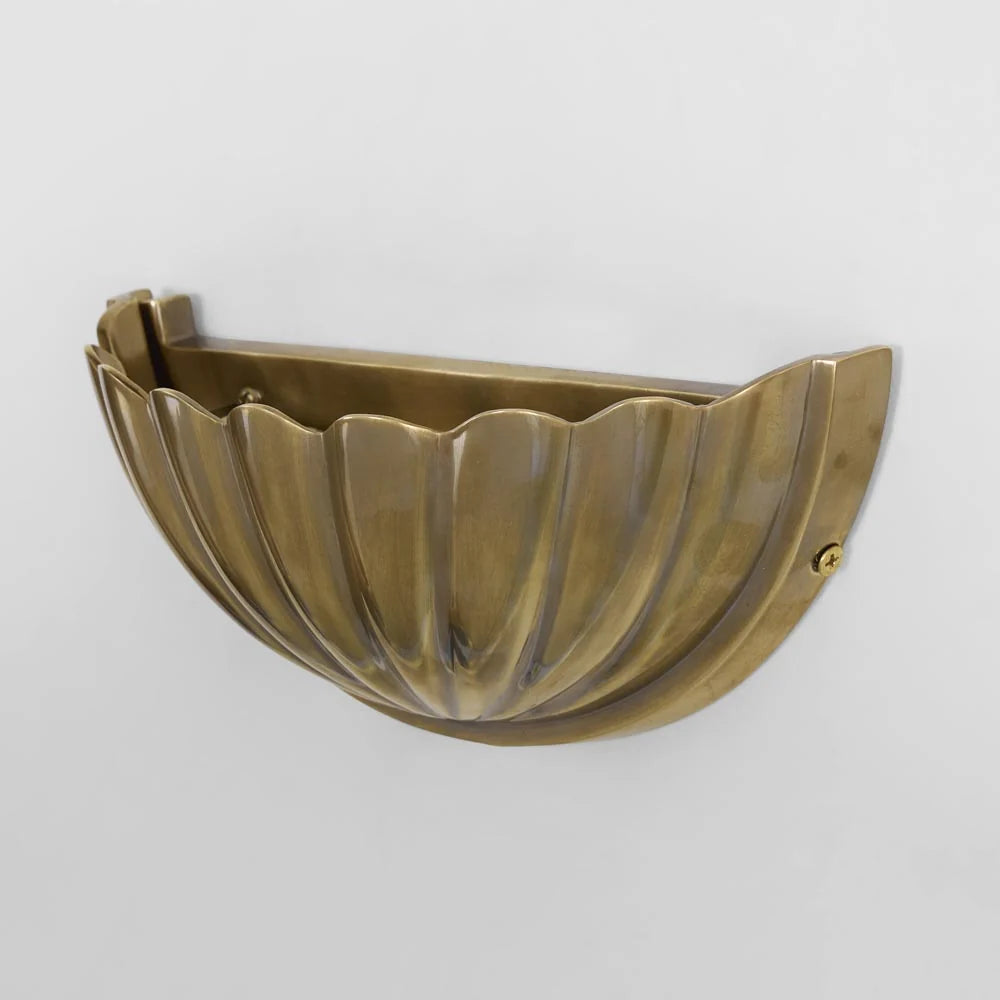 Half Moon Large Shell Shade Wall Light Brass - ELPIM31675AB