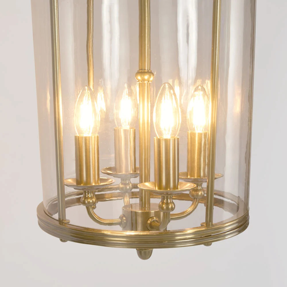 Academy Pendant Light Clear & Antique Brass - ELPIM31848AB
