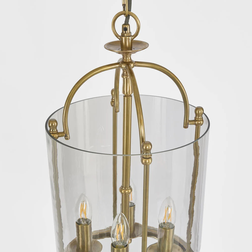 Academy Pendant Light Clear & Antique Brass - ELPIM31848AB