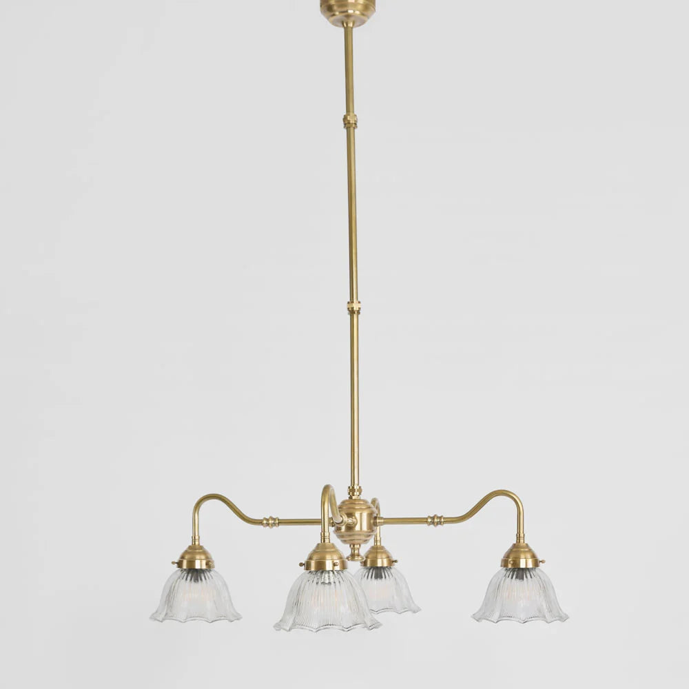 Farmount Pendant Light Clear & Antique Brass - ELPIM32184AB
