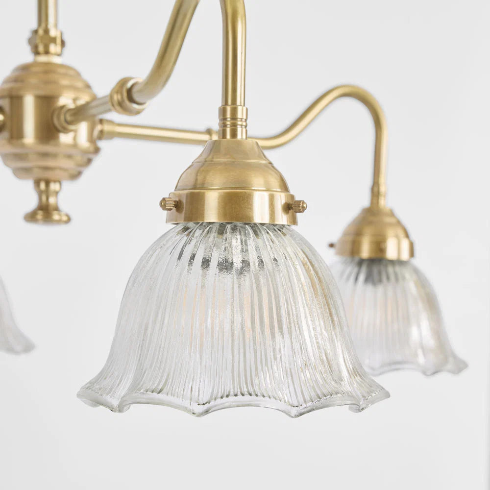 Farmount Pendant Light Clear & Antique Brass - ELPIM32184AB
