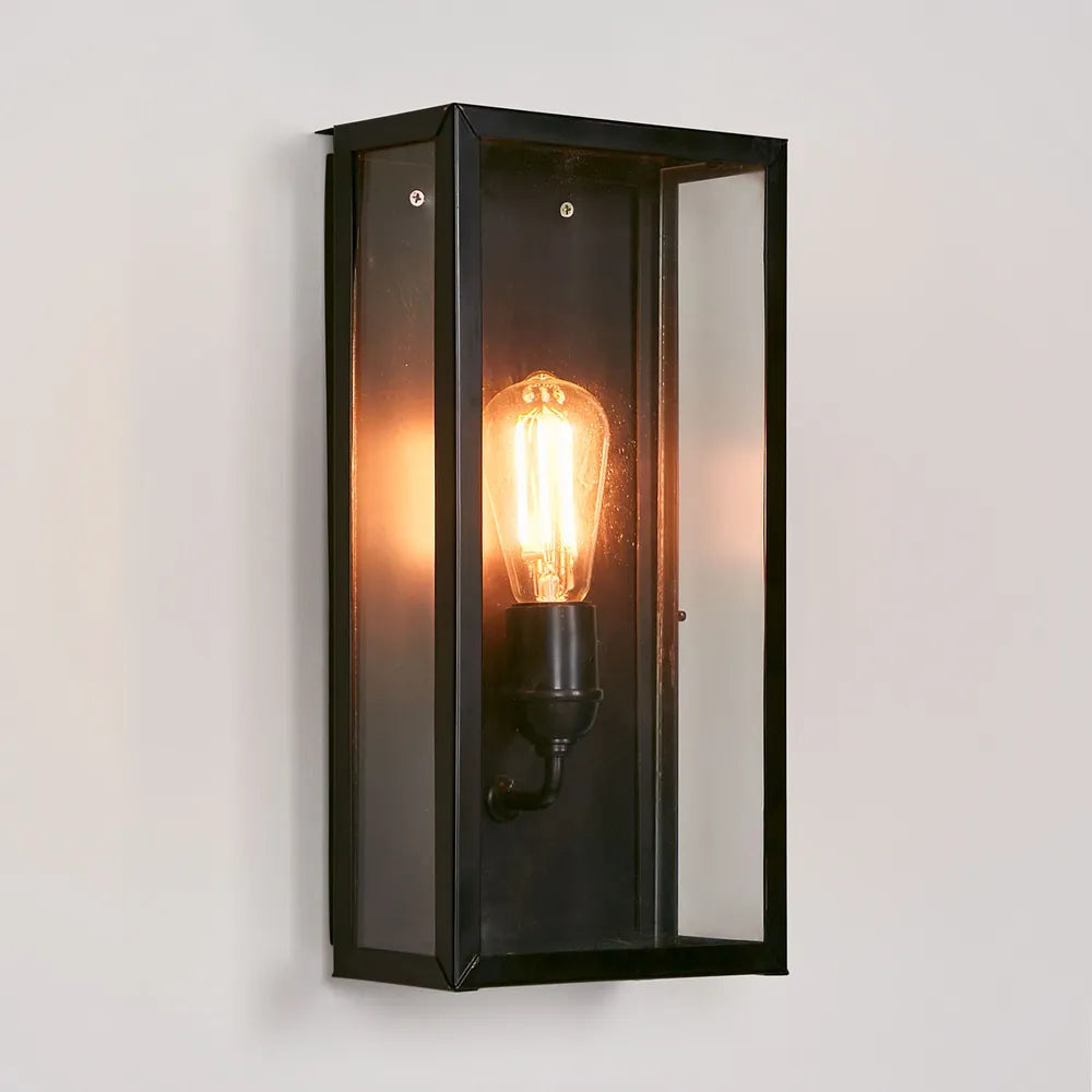 Buy Outdoor Wall Lanterns Australia Goodman Outdoor Lantern Wall Lamp Black - ELPIM51693FLBR