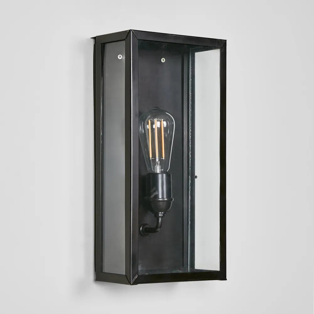 Buy Outdoor Wall Lanterns Australia Goodman Outdoor Lantern Wall Lamp Black - ELPIM51693FLBR