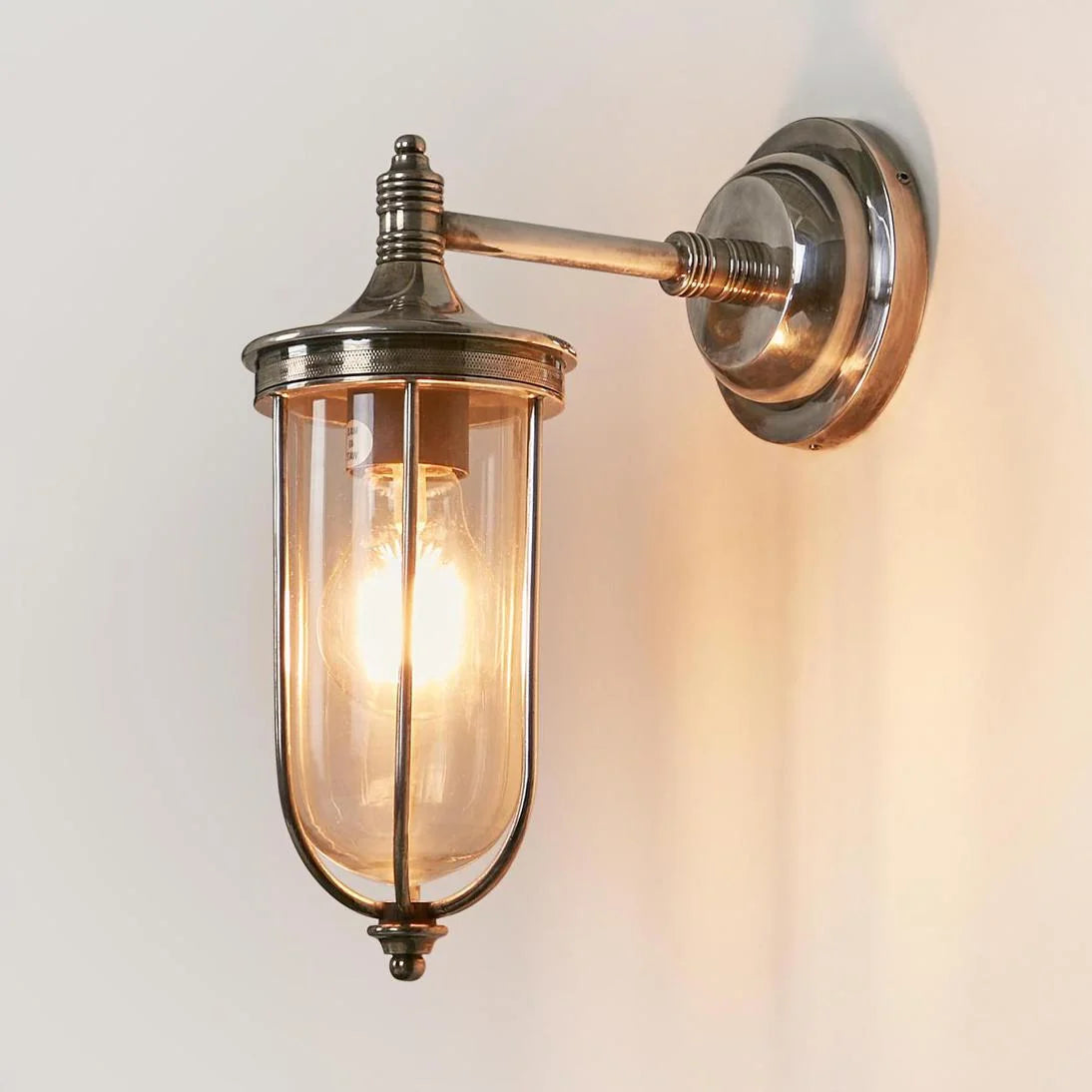 Noosa Outdoor Wall Light Antique Silver - ELPIM59837AS