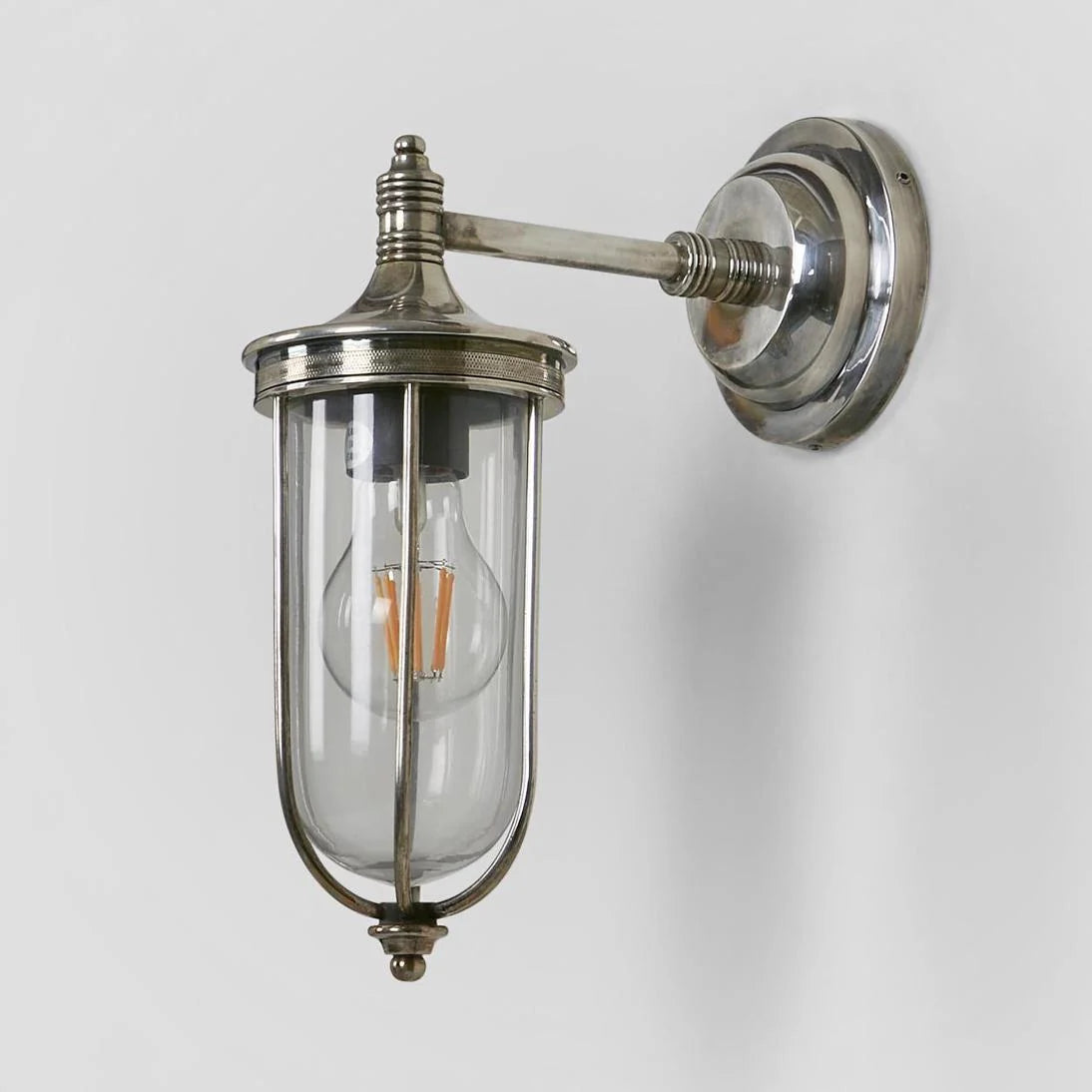 Noosa Outdoor Wall Light Antique Silver - ELPIM59837AS