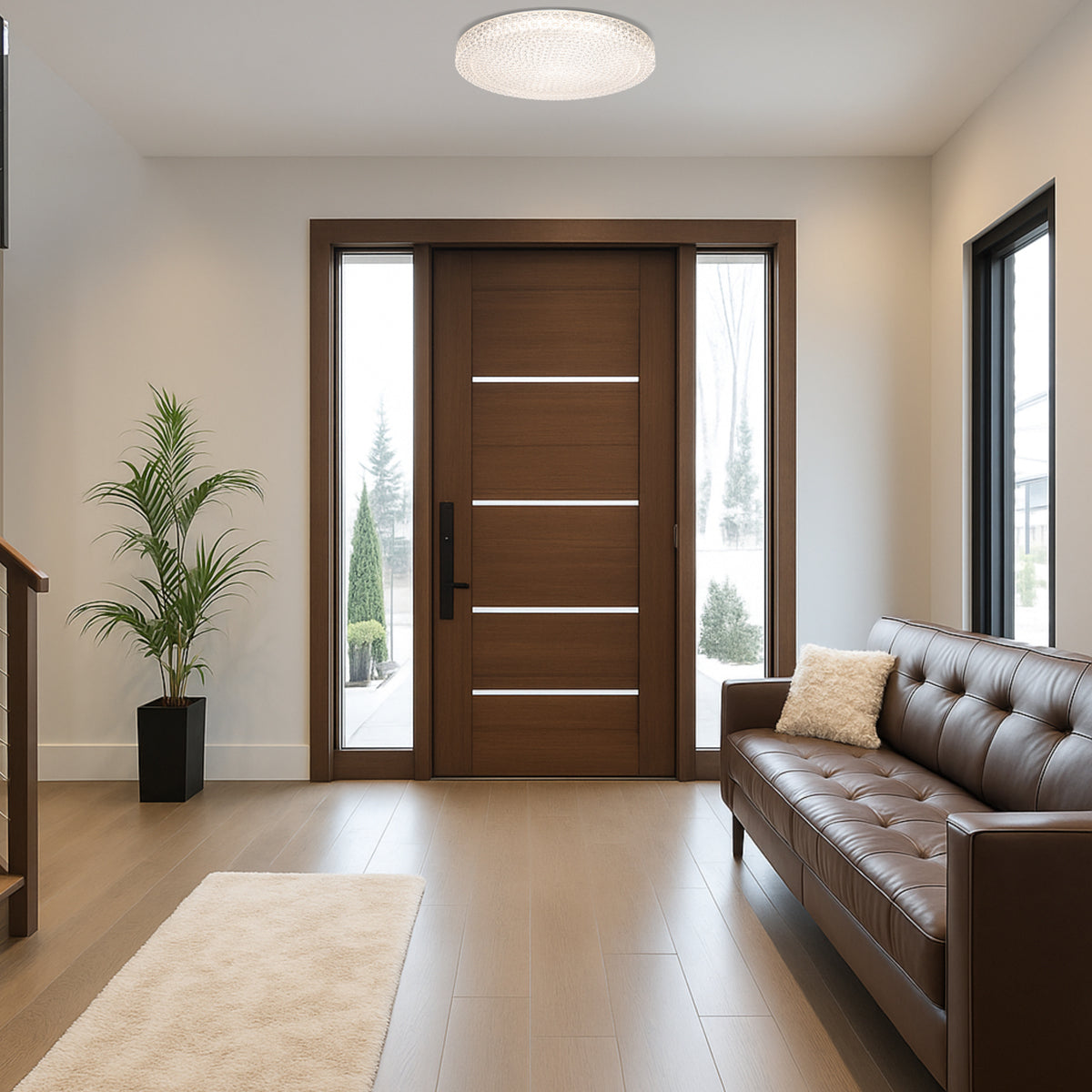 Eltz 500mm LED Oyster Light 18W Tri Colour White & Clear - ELTZ OY50-CL3C