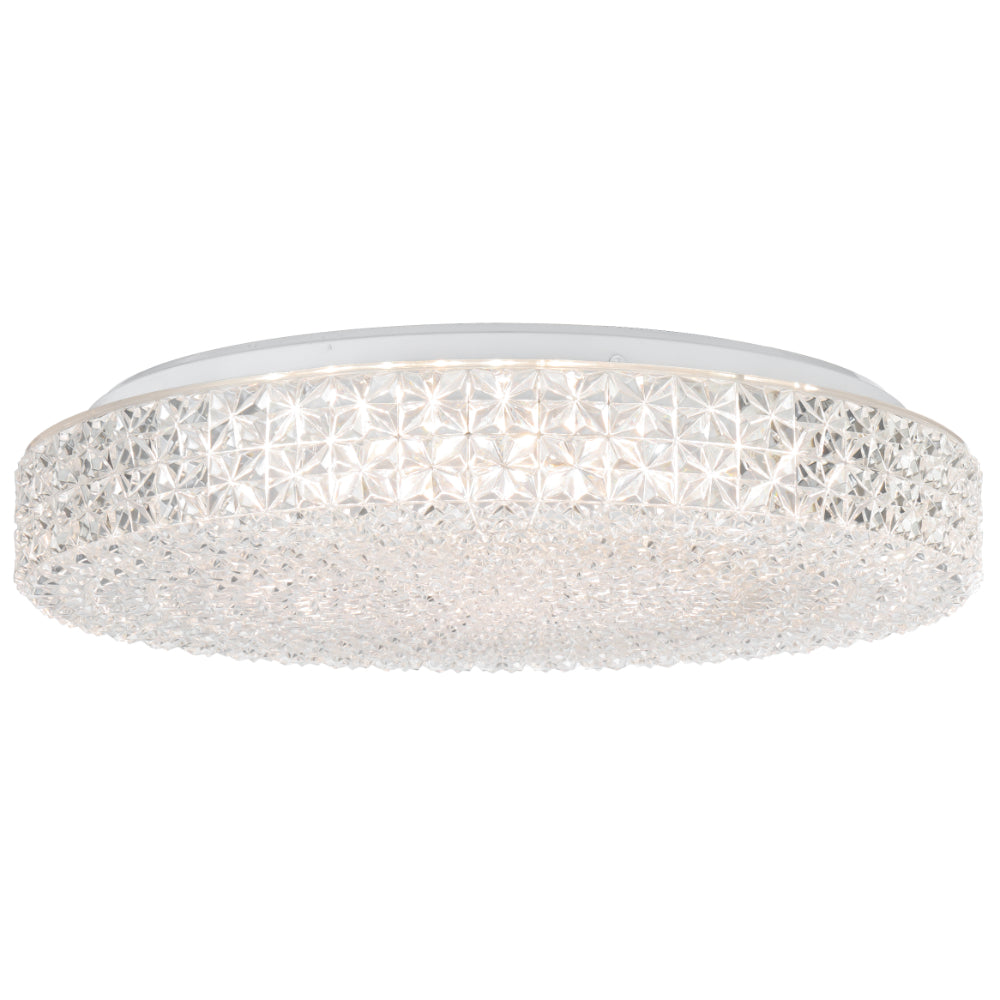 Eltz 400mm LED Oyster Light 32W Tri Colour White & Clear - ELTZ OY40-CL3C