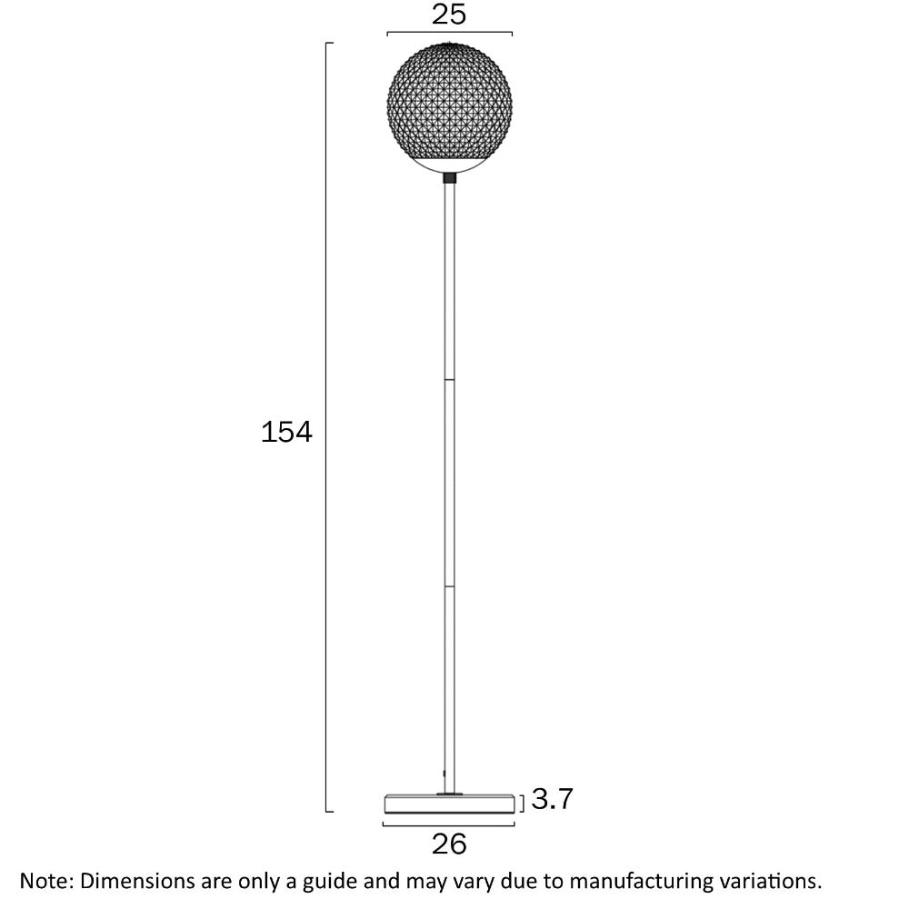 ELWICK Floor Lamp Brown Amber - ELWICK FL-BRWAM