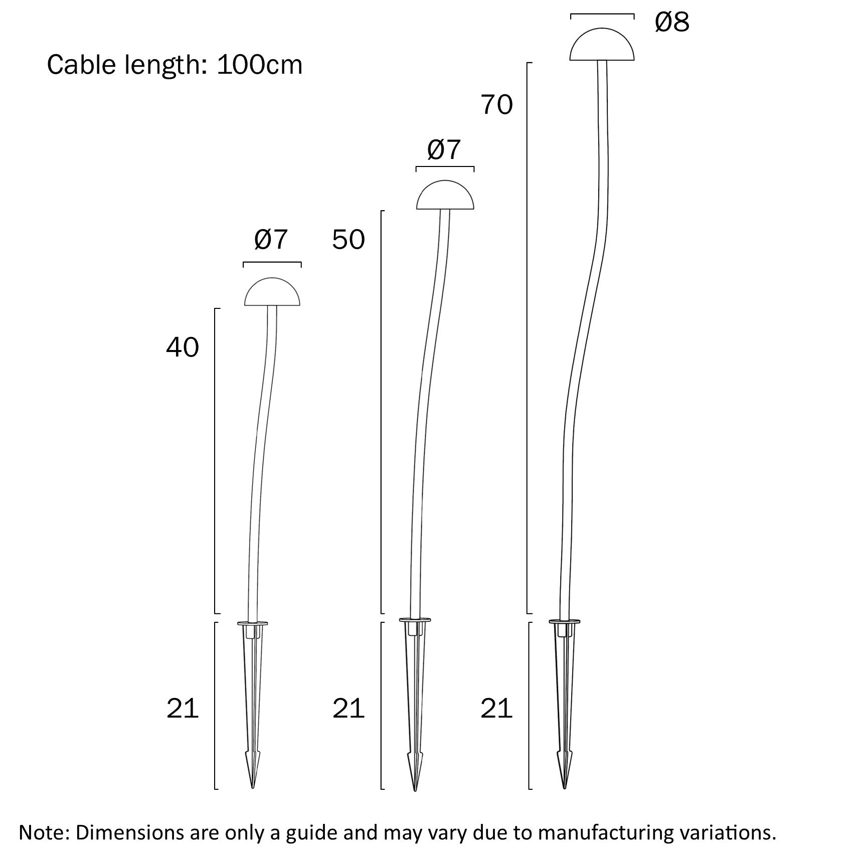 Enoki LED Post Light 24V 3W 3000K White - ENOKI SPK3-WH324
