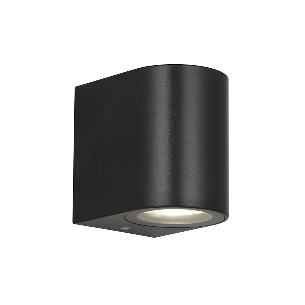 EOS2 Polycarbonate Single Exterior Wall Light Black - EOS2 EX1-BK