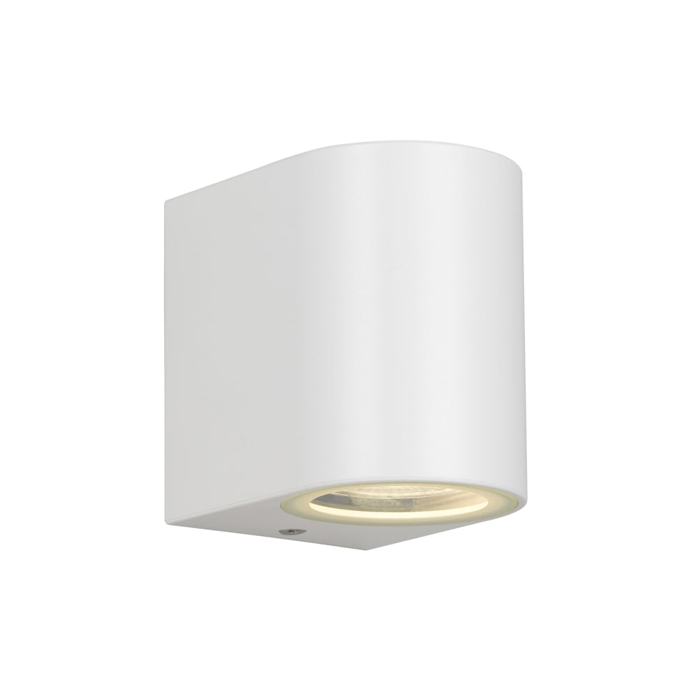 EOS2 Polycarbonate Single Exterior Wall Light White - EOS2 EX1-WH