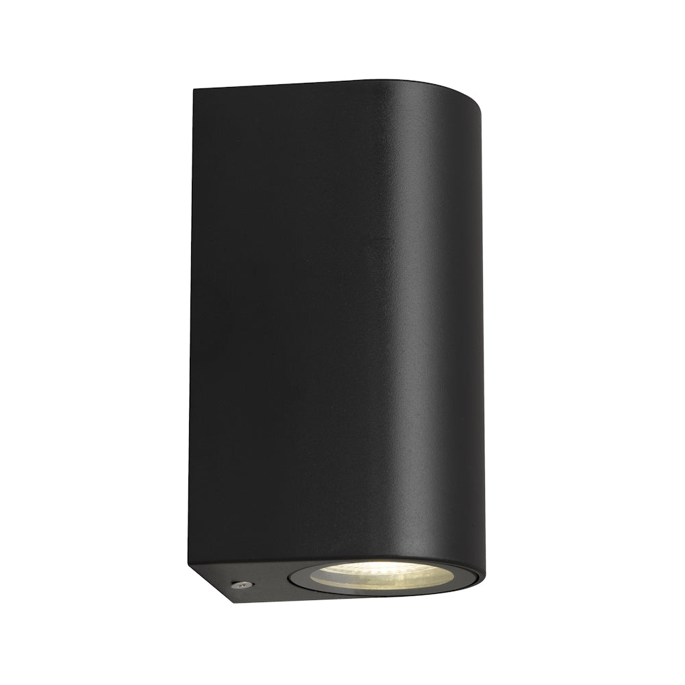 EOS2 Polycarbonate Up & Down Exterior Wall Light Black - EOS2 EX2-BK