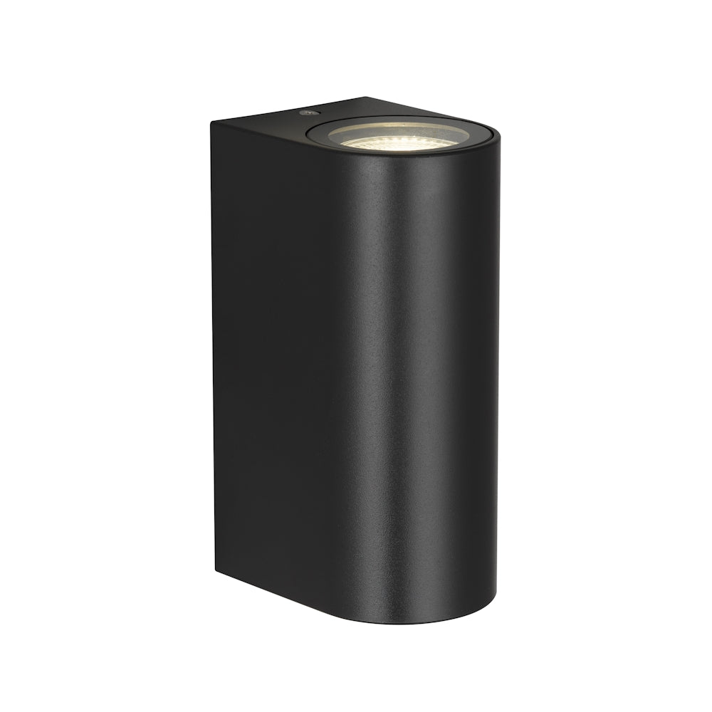 EOS2 Polycarbonate Up & Down Exterior Wall Light Black - EOS2 EX2-BK