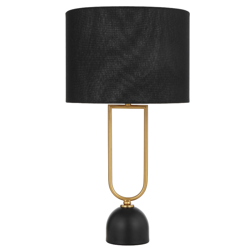 Buy Table Lamps Australia ERDEN Table Lamp White / Gold Fabric / Ceramic - ERDEN TL-BK