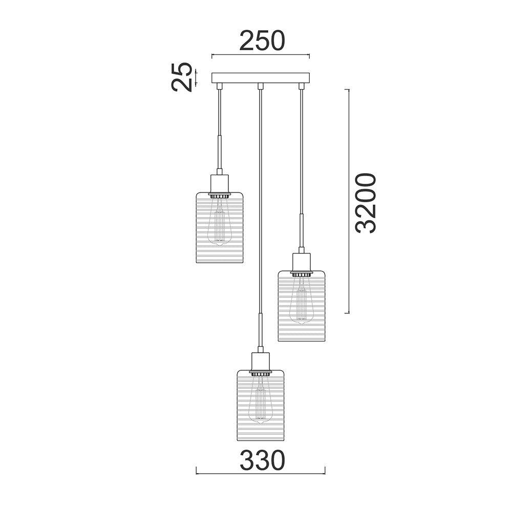 Buy Cluster Pendants Australia Interior Iron & Rose Gold Glass 3 Light Cluster Pendant - ESPEJO2X3R