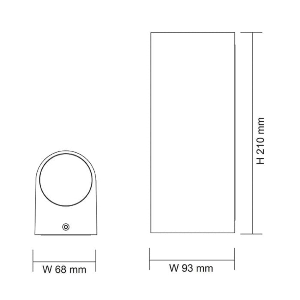 Buy Up / Down Wall Lights Australia ETON Up / Down Wall Light 8W Silver 3CCT - SE7134TC/SL